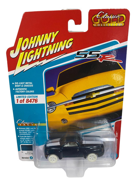Johnny Lightning JLCG030 Classic Gold VER A 2005 Chevy SSR Blue CHASE