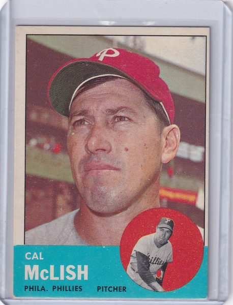 1963 Topps 512 Cal McLish - Philadelphia Phillies