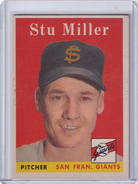 1958 Topps #111 Stu Miller - San Francisco Giants