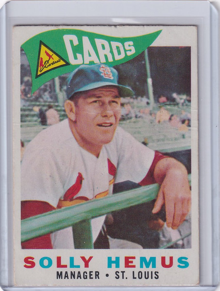 1960 Topps #218 Solly Hemus - St. Louis Cardinals