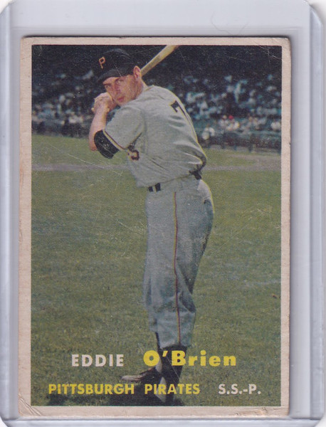 1957 Topps Baseball #259 Eddie O'Brien - Pittsburgh Pirates