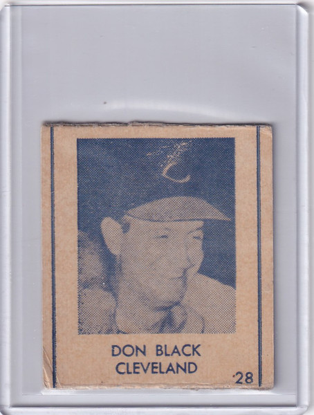 1948 R346 Blue Tint #28 Don Black Cleveland Indians