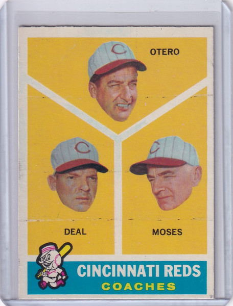 1960 Topps #459 Reds Coaches