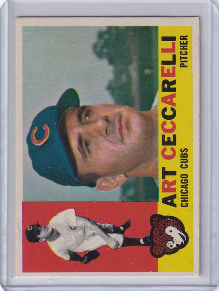 1960 Topps #156 Art Ceccarelli - Chicago Cubs