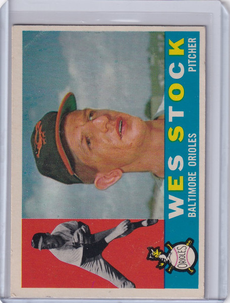 1960 Topps #481 Wes Stock - Baltimore Orioles RC