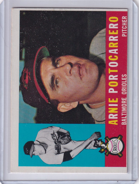 1960 Topps #254 Arnie Portocarrero - Baltimore Orioles