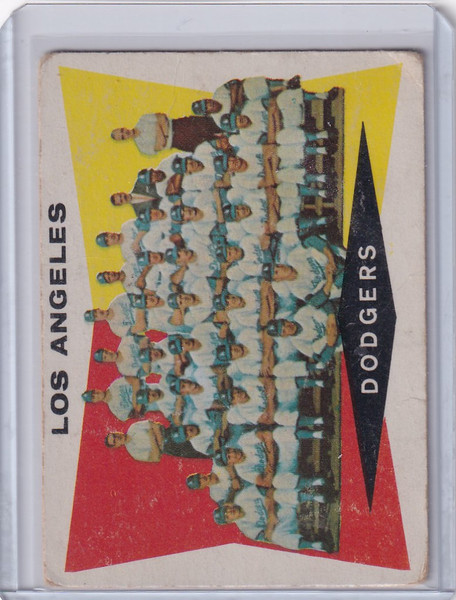 1960 Topps #18 Los Angeles Dodgers Checklist (#1-88)