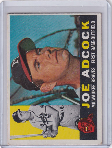 1960 Topps #3 Joe Adcock - Milwaukee Braves