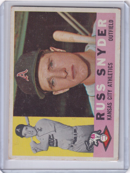 1960 Topps #81 Russ Snyder - Kansas City Athletics RC