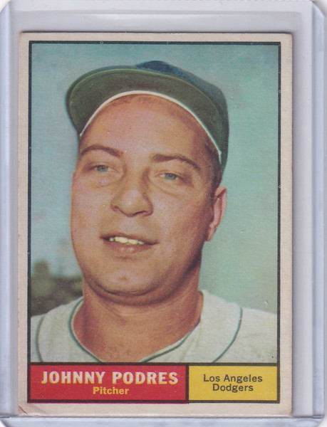 1961 Topps #109 Johnny Podres - Los Angeles Dodgers