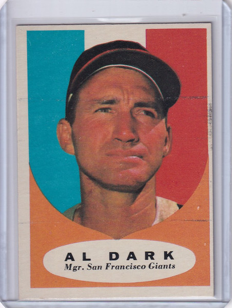 1961 Topps #220 Alvin Dark - San Francisco Giants