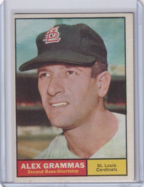 1961 Topps #64 Alex Grammas - St. Louis Cardinals