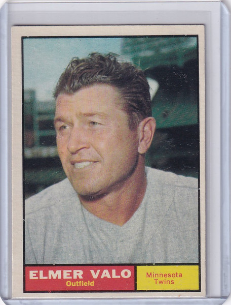 1961 Topps #186 Elmer Valo - Minnesota Twins