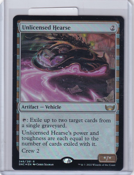 Magic Streets of New Capenna Unlicensed Hearse 246 Foil
