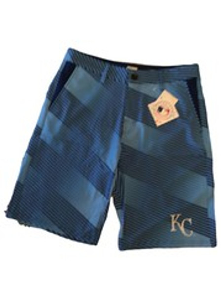 MLB Mens Diagonal Stripe Walking Shorts Kansas City Royals