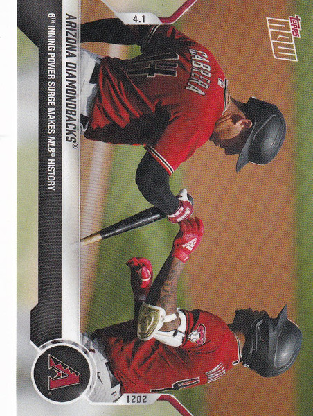 2021 TOPPS NOW #7 ARIZONA DIAMONDBACKS 6TH INNING POWER SURGE