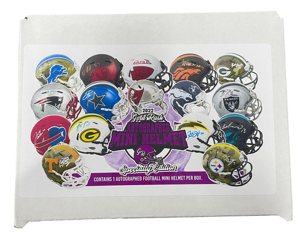 2022 Gold Rush Autographed Mini Helmet Specialty Edition