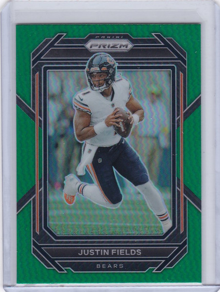 2022 Panini Prizm Green #47 Justin Fields RC Rookie Chicago Bears