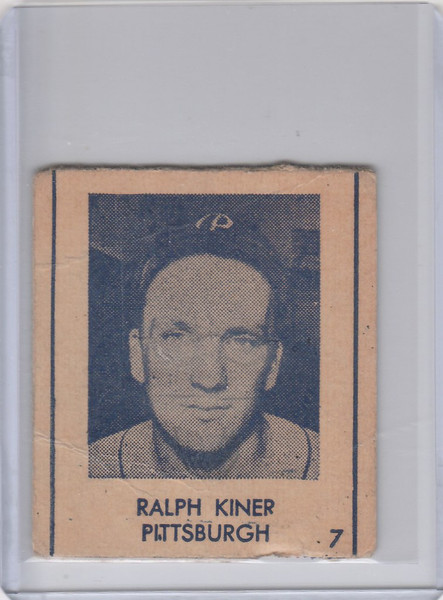 1948 R346 Blue Tint #7 Ralph Kiner Pittsburgh Pirates