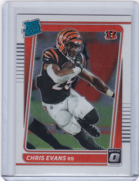 2021 Donruss Optic #294 Chris Evans Rated Rookie RC Cincinnati Bengals