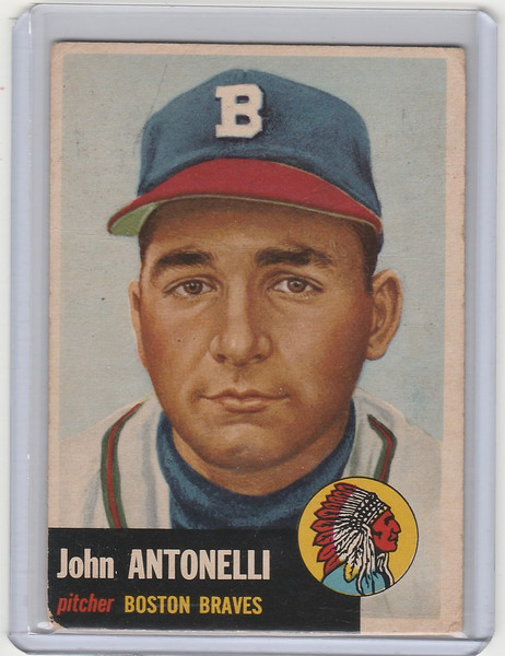 1953 Topps #106 John Antonelli Boston Braves EX