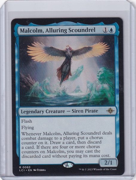 Magic The Lost Caverns of Ixalan Malcolm, Alluring Scoundrel 63 Near Mint