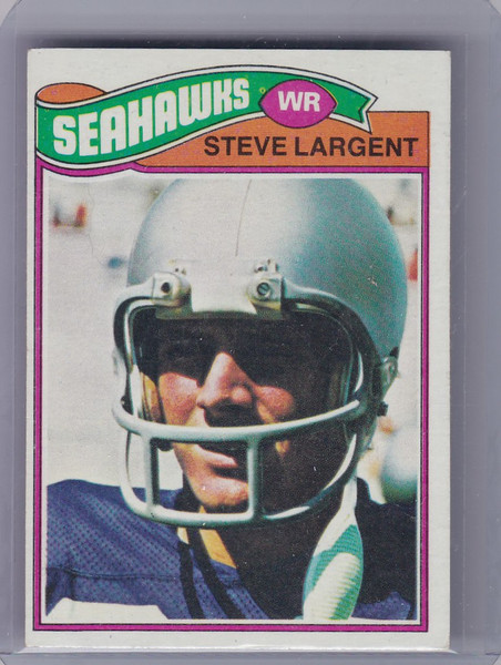 1977 Topps #177 Stgeve Largent Rookie Card HOF Seattle Seahawks