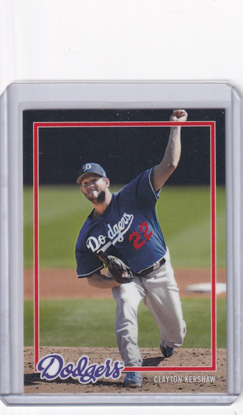 2018 Topps On Demand 1978 #8 Clayton Kershaw Los Angeles Dodgers