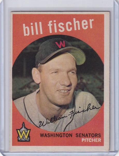 1959 Topps Baseball #230 Bill Fischer - Washington Senators