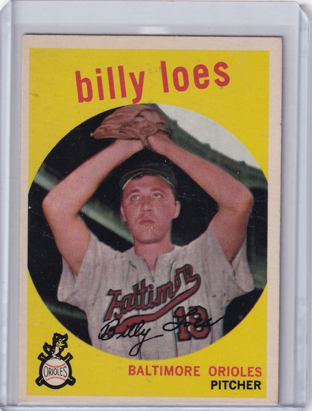 1959 Topps Baseball #336 Billy Loes - Baltimore Orioles