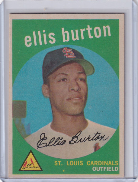 1959 Topps Baseball #231 Ellis Burton - St. Louis Cardinals RC