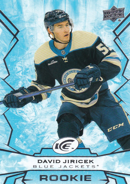 2022-23 Upper Deck Ice #112 David Jiricek ROOKIE RC Columbus Blue Jackets