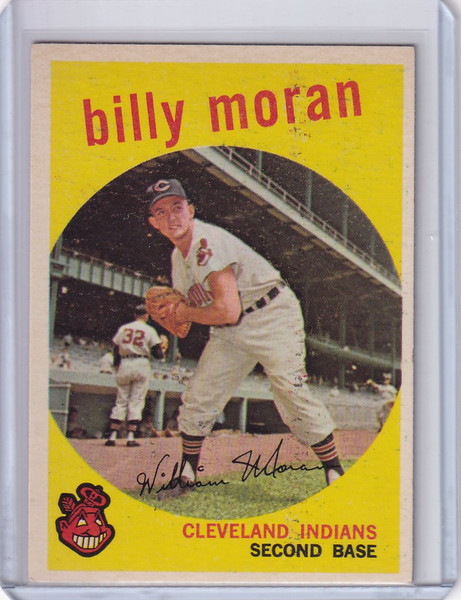 1959 Topps Baseball #196 Billy Moran - Cleveland Indians