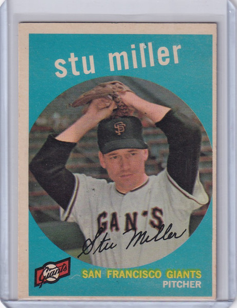 1959 Topps Baseball #183 Stu Miller - San Francisco Giants