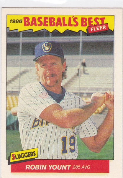 1986 Fleer Baseball's Best #44 Robin Yount Milwaukee Brewers