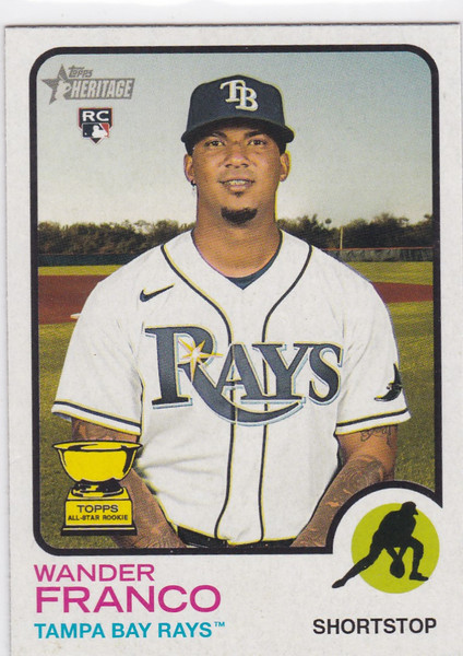 2022 Topps Heritage #347 Wander Franco RC Tampa Bay Rays