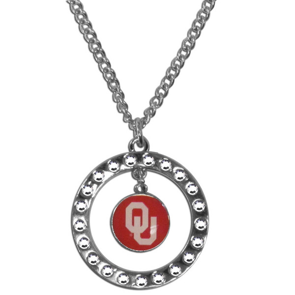 Officially Licensed NCAA Team Rhinestone Necklace Oklahoma Sooners