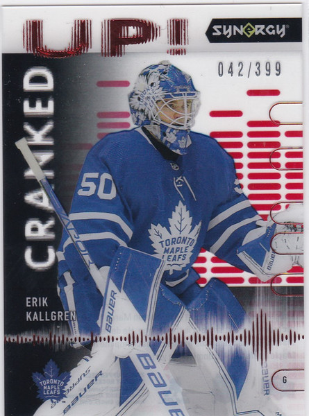 2022-23 Upper Deck Synergy #CU-KR Erik Kallgren Cranked Up 42/399 Toronto Maple Leafs