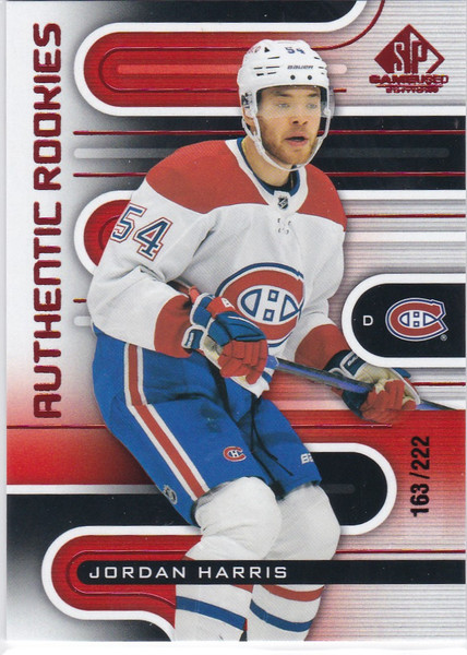 2022-23 Upper Deck Game Used #164 Jordan Harris Red Rookie 163/222 Canadiens