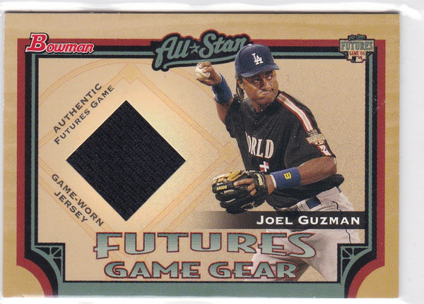 2005 Bowman Futures Game Gear Jersey #FGG-JGU Joel Guzman Los Angeles Dodgers