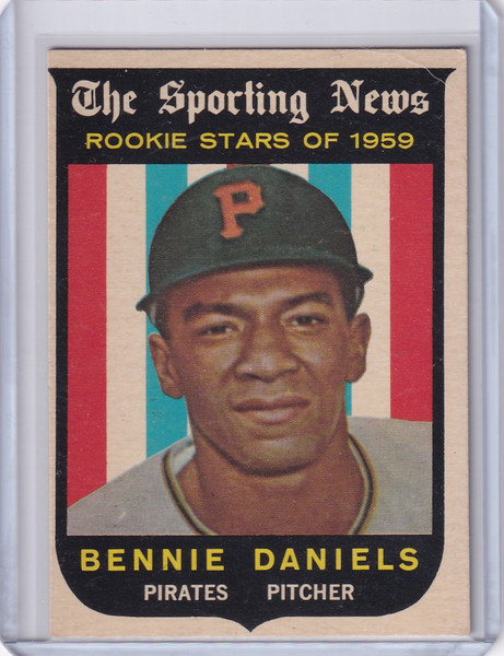 1959 Topps Baseball #122 Bennie Daniels - Pittsburgh Pirates RC