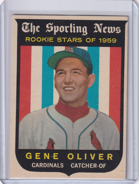 1959 Topps Baseball #135 Gene Oliver - St. Louis Cardinals RC