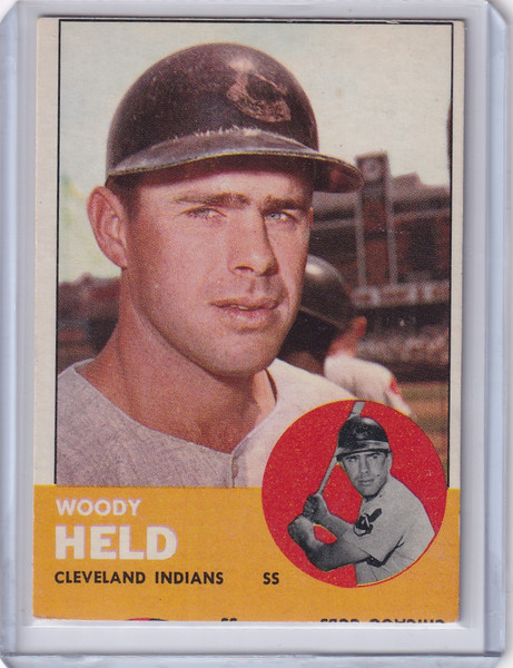 1963 Topps 435 Woodie Held - Cleveland Indians