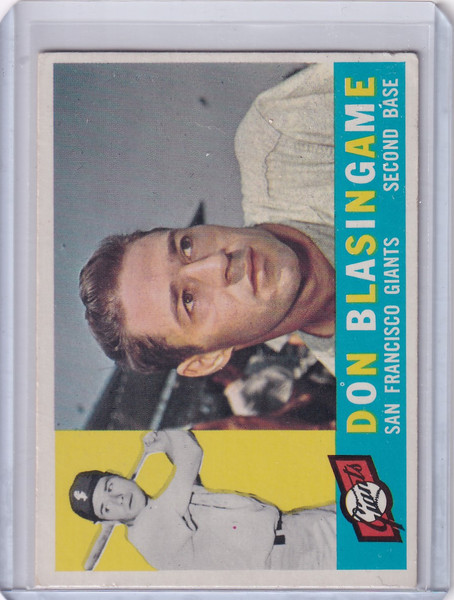 1960 Topps #397 Don Blasingame - San Francisco Giants