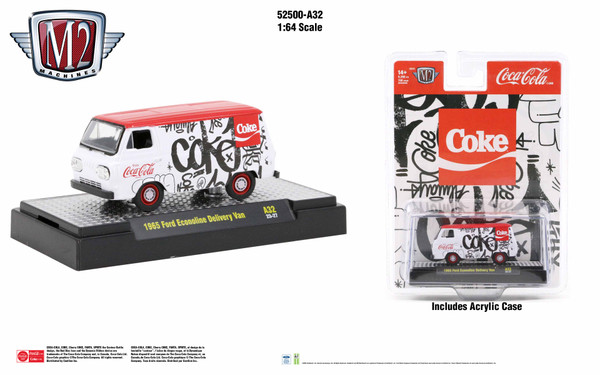 M2 Machines Coca-Cola Release A32 1965 Ford Econoline Delivery Van