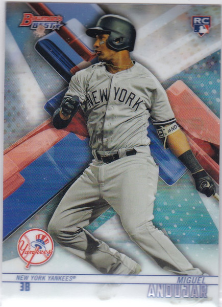 2018 Bowman's Best #49 Miguel Andujar RC Refractor New York Yankees