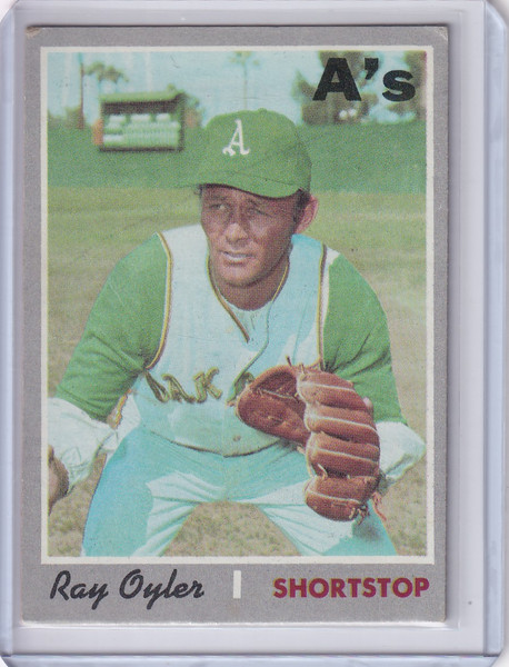 1970 Topps Baseball #603 Ray Oyler - Oakland Athletics