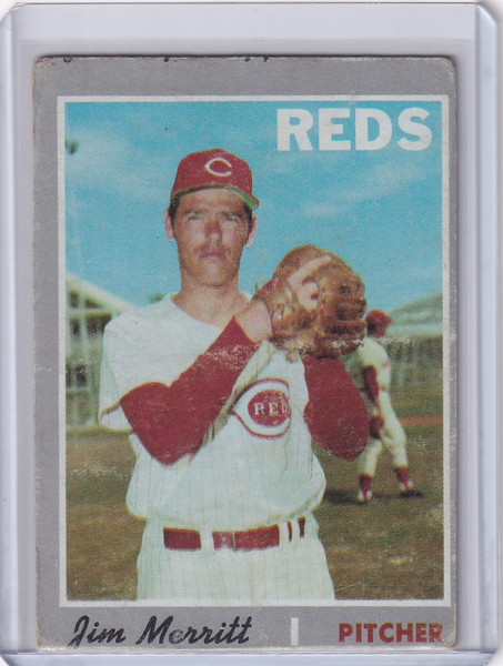 1970 Topps Baseball #616 Jim Merritt - Cincinnati Reds