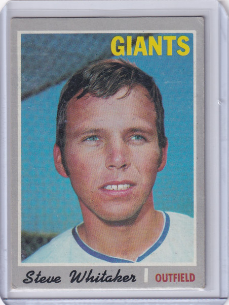 1970 Topps Baseball #496 Steve Whitaker - San Francisco Giants