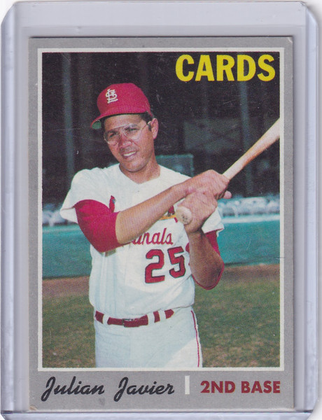 1970 Topps Baseball #415 Julian Javier - St. Louis Cardinals